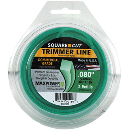 MAXPOWER LINE .080IN 50FT SQUARE ONE TRIM 332080